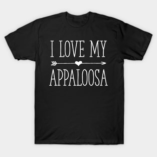 I Love My Appaloosa Horse Riding T-Shirt